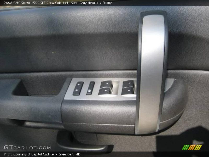 Steel Gray Metallic / Ebony 2008 GMC Sierra 1500 SLE Crew Cab 4x4
