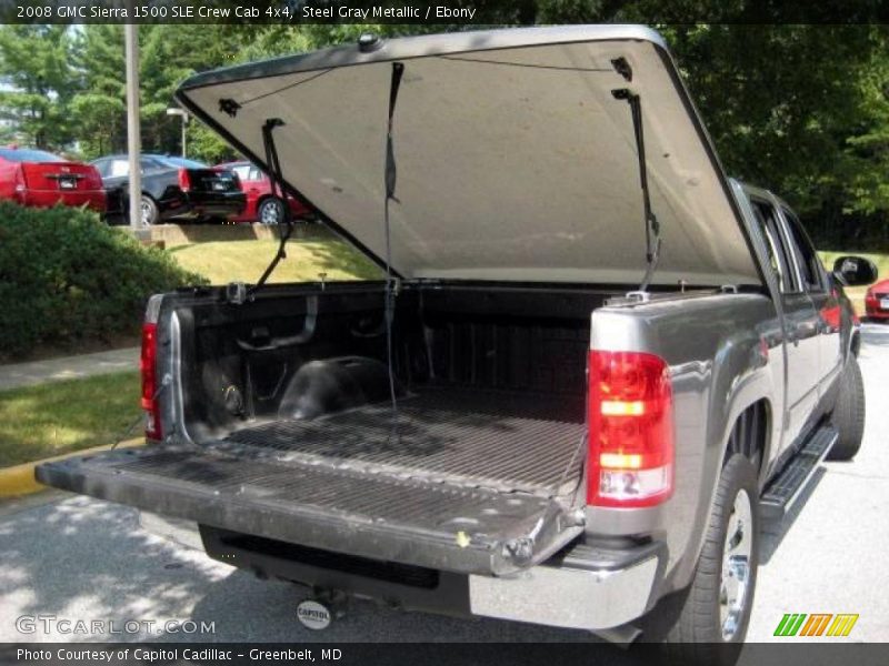 Steel Gray Metallic / Ebony 2008 GMC Sierra 1500 SLE Crew Cab 4x4
