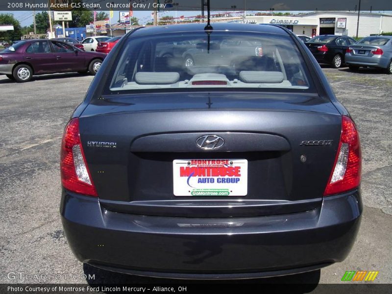 Charcoal Gray / Gray 2008 Hyundai Accent GLS Sedan
