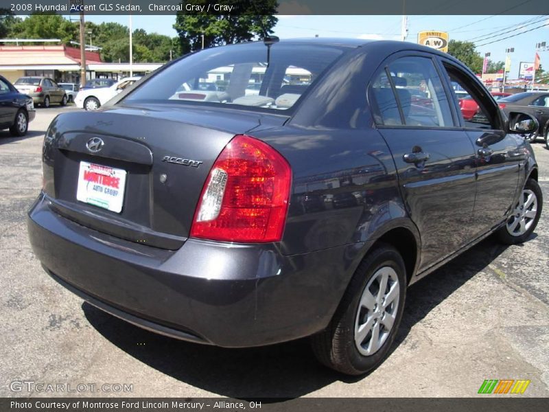 Charcoal Gray / Gray 2008 Hyundai Accent GLS Sedan