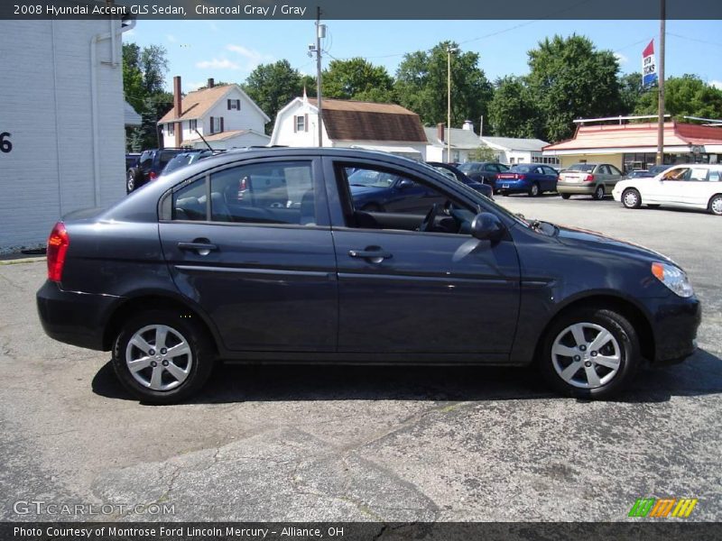 Charcoal Gray / Gray 2008 Hyundai Accent GLS Sedan