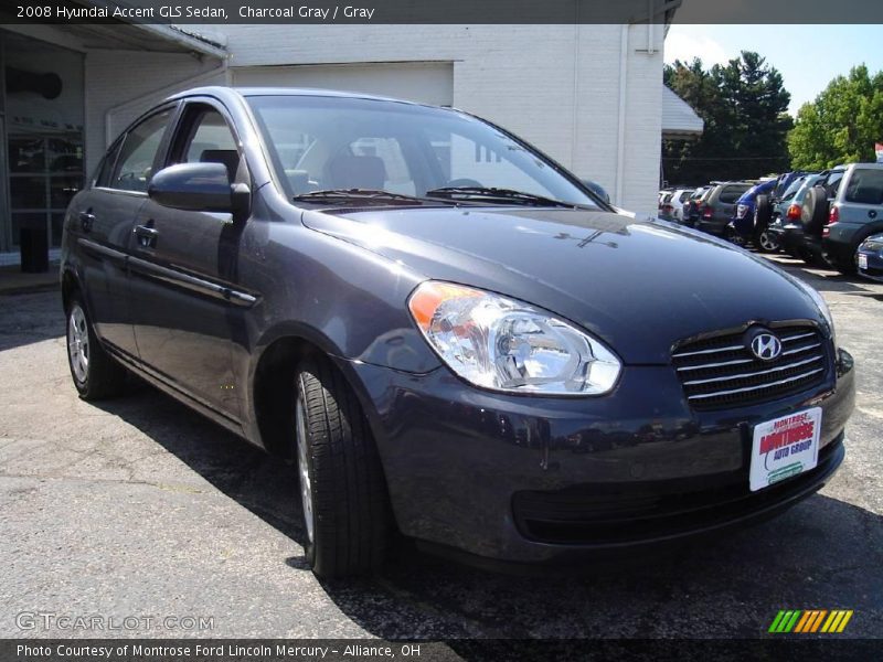 Charcoal Gray / Gray 2008 Hyundai Accent GLS Sedan