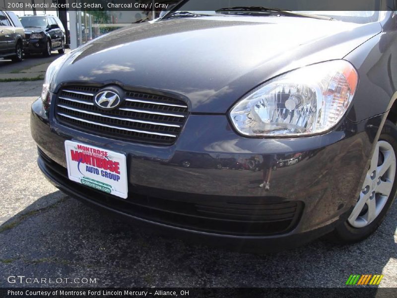 Charcoal Gray / Gray 2008 Hyundai Accent GLS Sedan