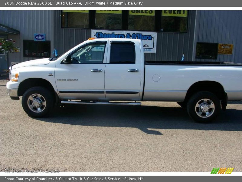 Bright White / Medium Slate Gray 2006 Dodge Ram 3500 SLT Quad Cab 4x4