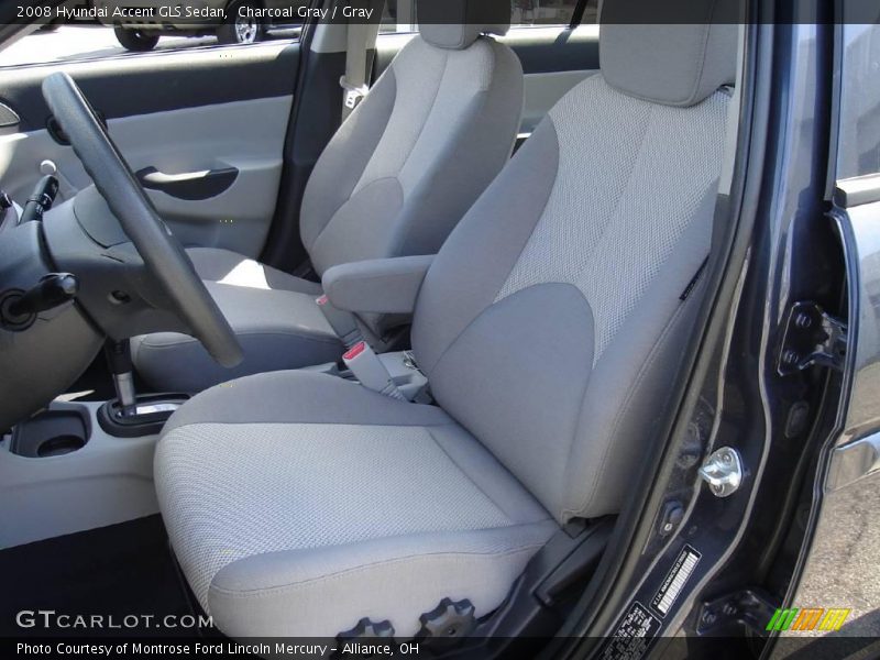 Charcoal Gray / Gray 2008 Hyundai Accent GLS Sedan
