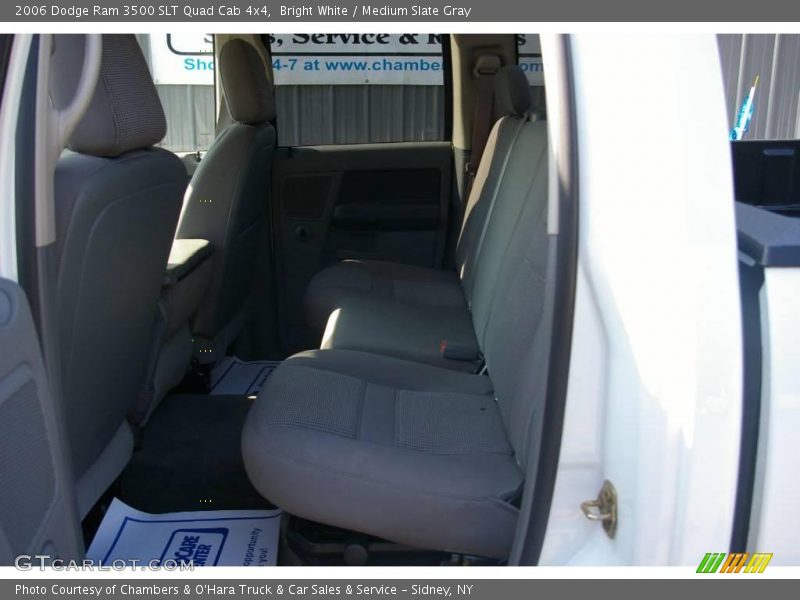 Bright White / Medium Slate Gray 2006 Dodge Ram 3500 SLT Quad Cab 4x4