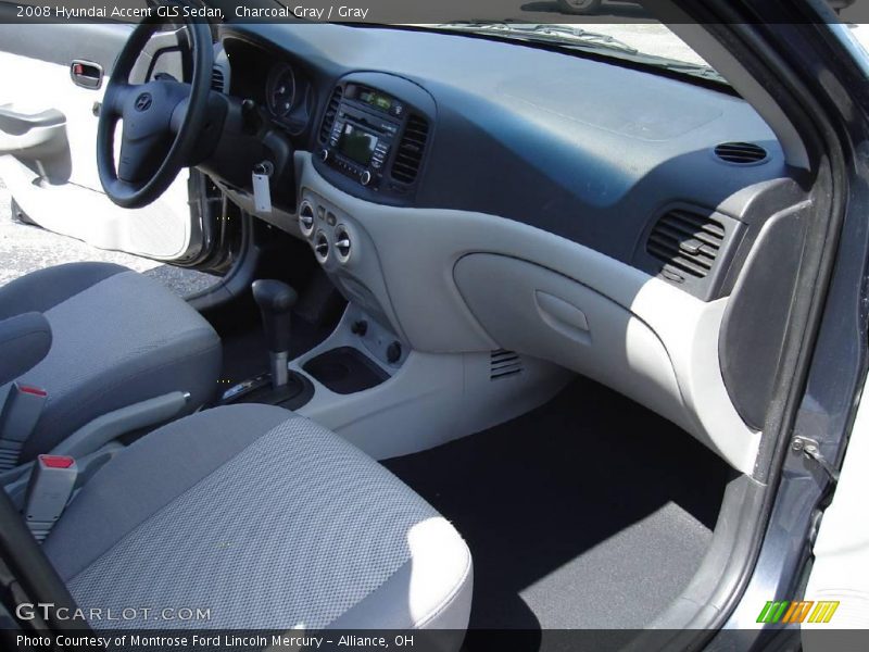 Charcoal Gray / Gray 2008 Hyundai Accent GLS Sedan