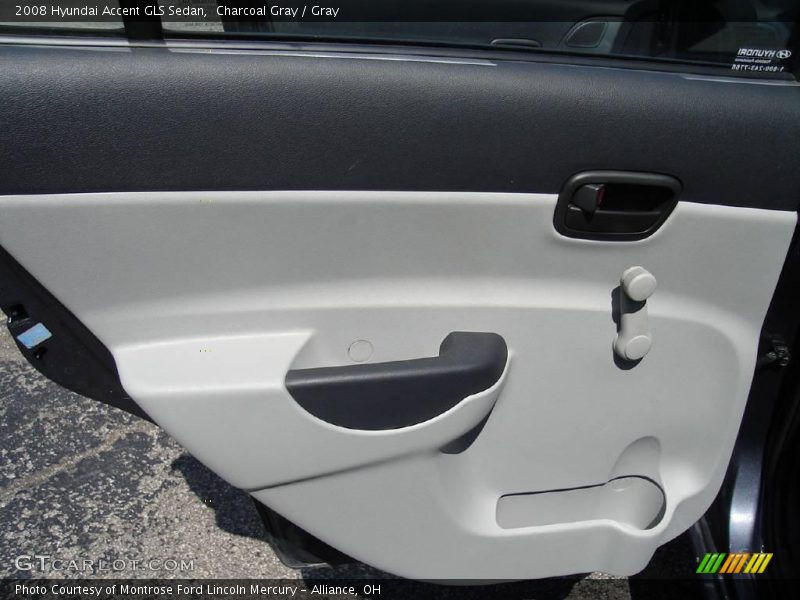 Charcoal Gray / Gray 2008 Hyundai Accent GLS Sedan