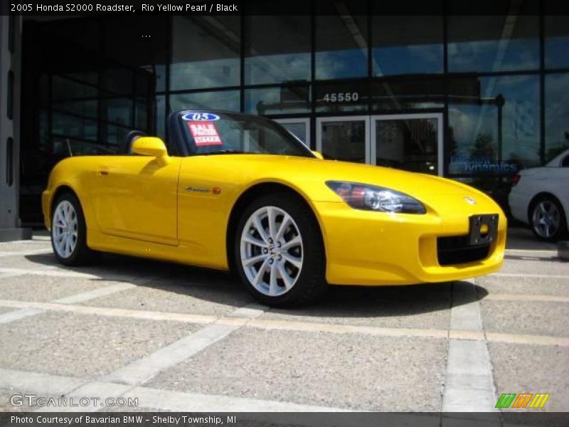 Rio Yellow Pearl / Black 2005 Honda S2000 Roadster