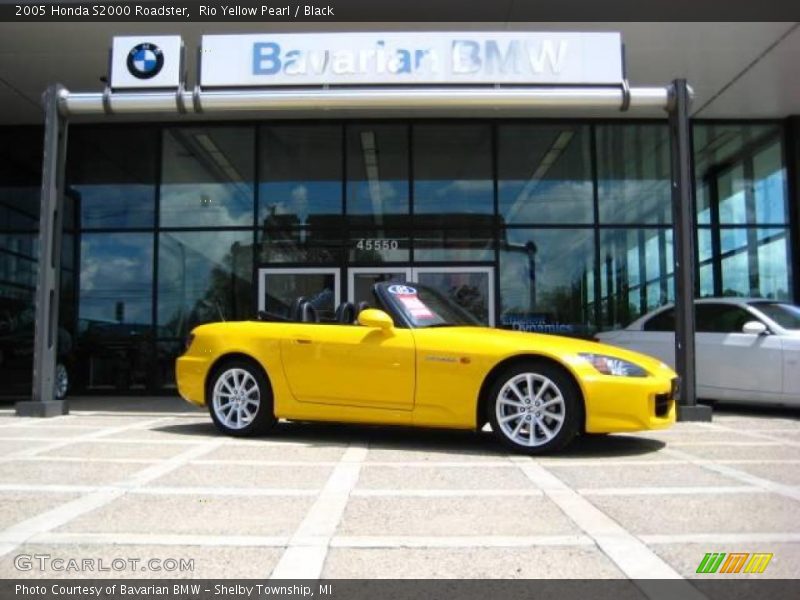 Rio Yellow Pearl / Black 2005 Honda S2000 Roadster