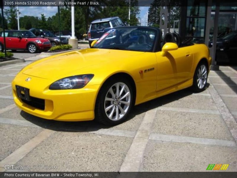 Rio Yellow Pearl / Black 2005 Honda S2000 Roadster