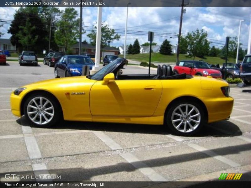 Rio Yellow Pearl / Black 2005 Honda S2000 Roadster
