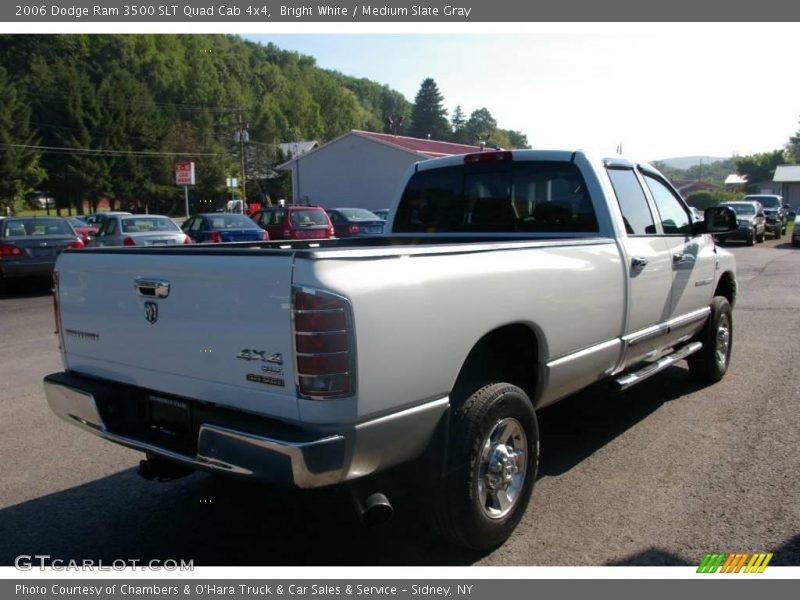 Bright White / Medium Slate Gray 2006 Dodge Ram 3500 SLT Quad Cab 4x4