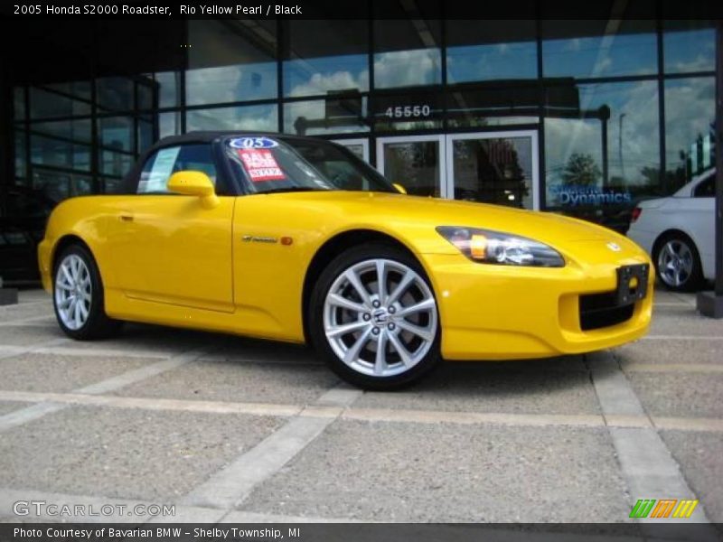 Rio Yellow Pearl / Black 2005 Honda S2000 Roadster