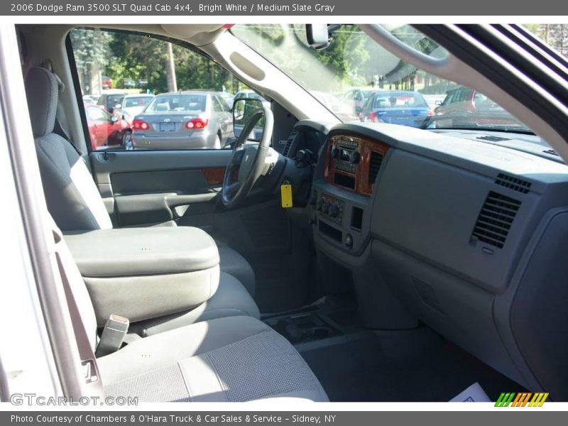 Bright White / Medium Slate Gray 2006 Dodge Ram 3500 SLT Quad Cab 4x4