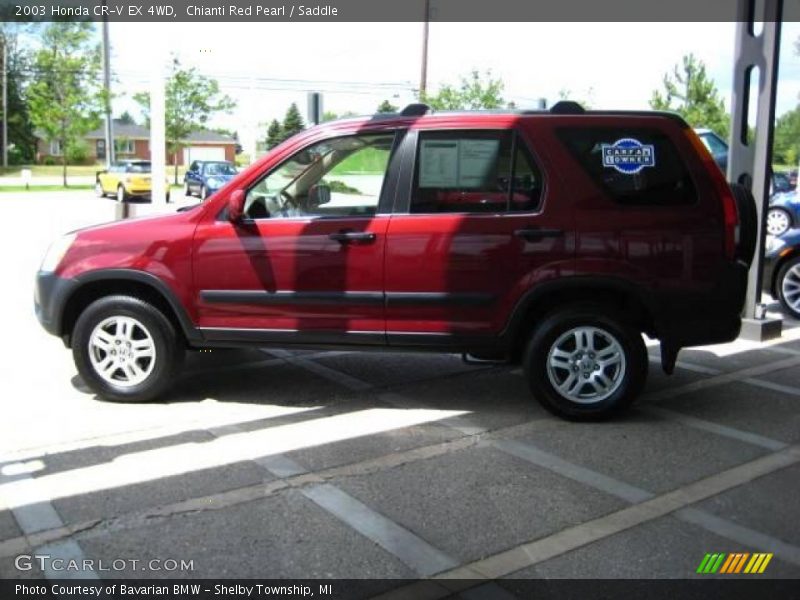 Chianti Red Pearl / Saddle 2003 Honda CR-V EX 4WD