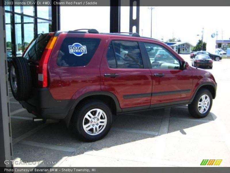 Chianti Red Pearl / Saddle 2003 Honda CR-V EX 4WD