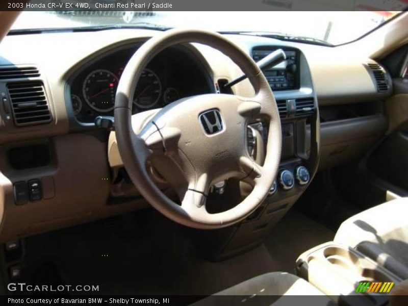 Chianti Red Pearl / Saddle 2003 Honda CR-V EX 4WD