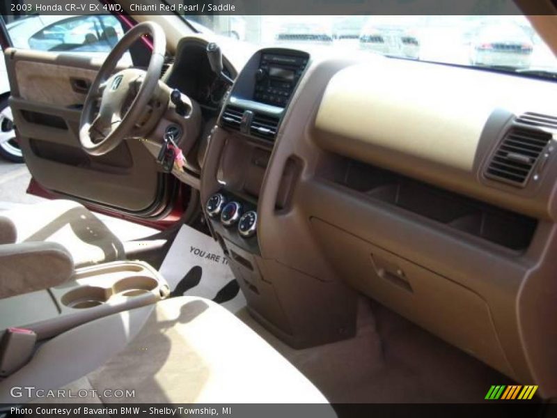 Chianti Red Pearl / Saddle 2003 Honda CR-V EX 4WD