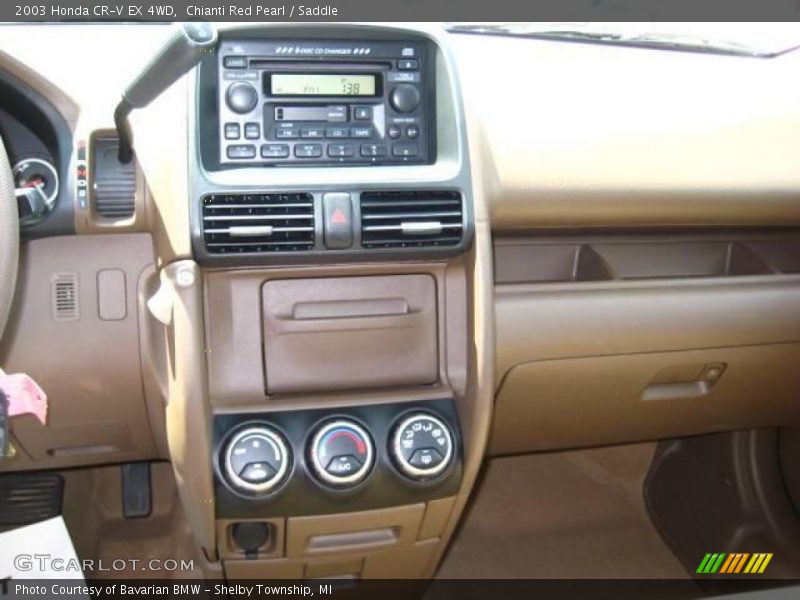 Chianti Red Pearl / Saddle 2003 Honda CR-V EX 4WD