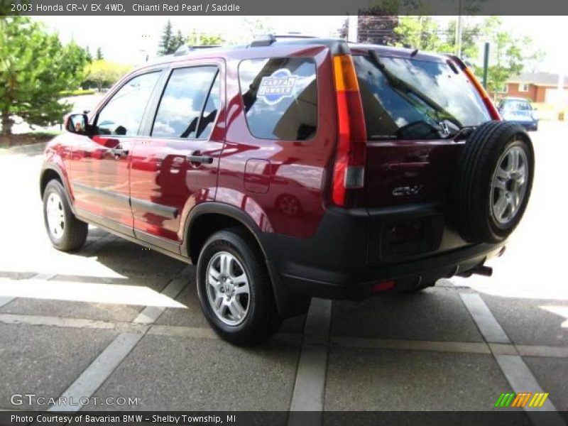 Chianti Red Pearl / Saddle 2003 Honda CR-V EX 4WD