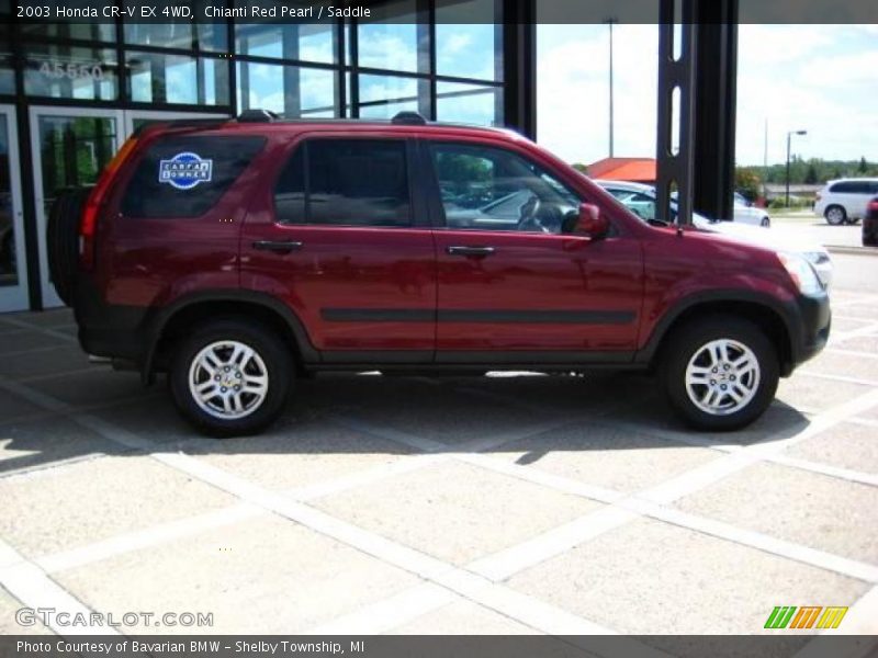 Chianti Red Pearl / Saddle 2003 Honda CR-V EX 4WD