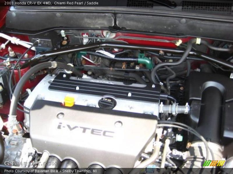 Chianti Red Pearl / Saddle 2003 Honda CR-V EX 4WD