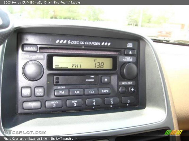Chianti Red Pearl / Saddle 2003 Honda CR-V EX 4WD