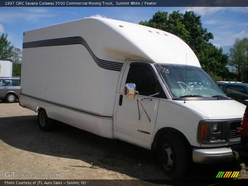 Summit White / Pewter 1997 GMC Savana Cutaway 3500 Commercial Moving Truck