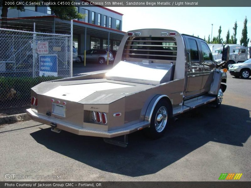 Sandstone Beige Metallic / Light Neutral 2006 GMC C Series TopKick C4500 Crew Cab Chassis 5th Wheel