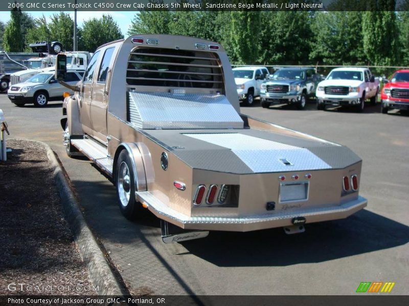 Sandstone Beige Metallic / Light Neutral 2006 GMC C Series TopKick C4500 Crew Cab Chassis 5th Wheel