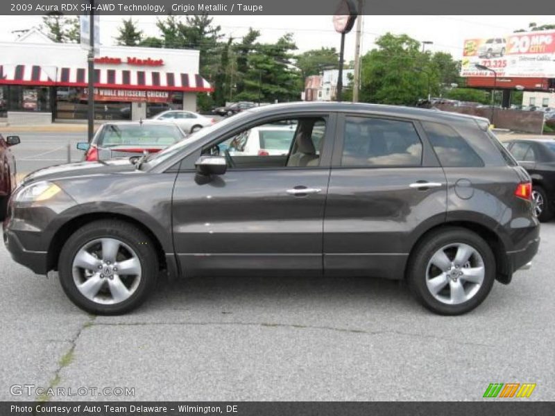 Grigio Metallic / Taupe 2009 Acura RDX SH-AWD Technology