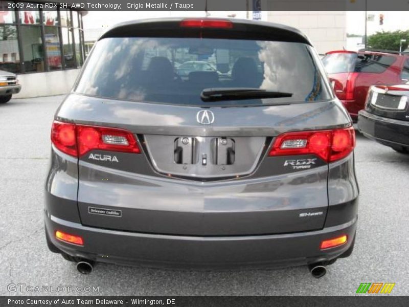 Grigio Metallic / Taupe 2009 Acura RDX SH-AWD Technology