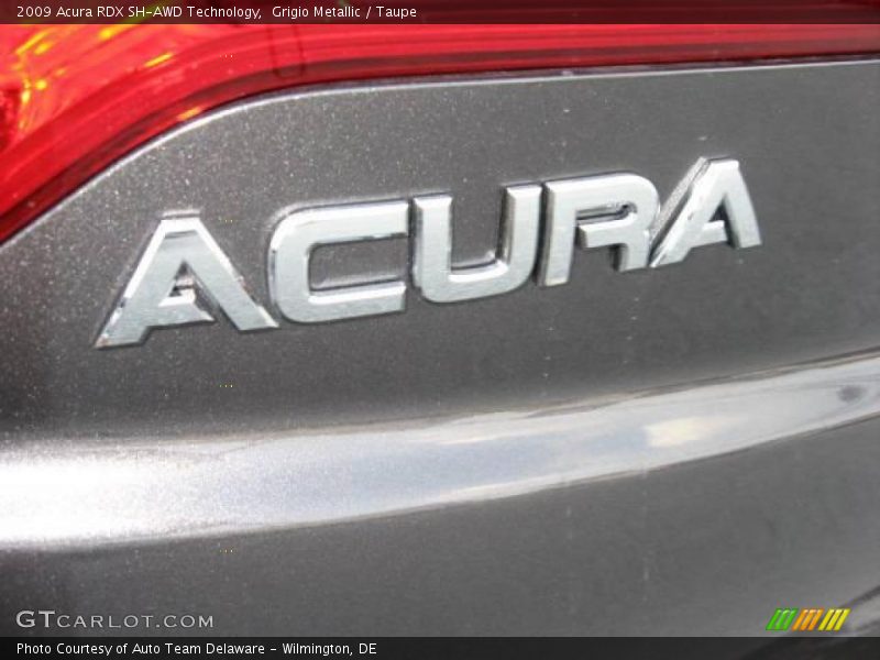 Grigio Metallic / Taupe 2009 Acura RDX SH-AWD Technology