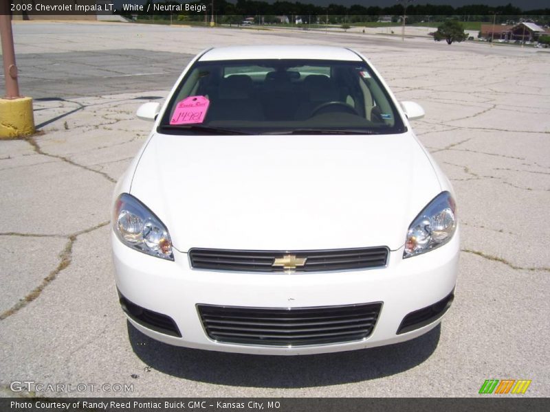 White / Neutral Beige 2008 Chevrolet Impala LT