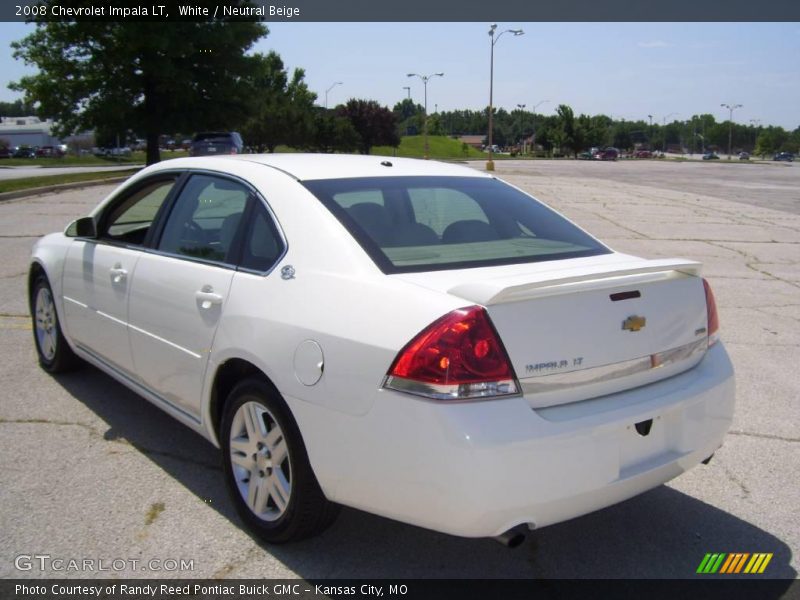 White / Neutral Beige 2008 Chevrolet Impala LT