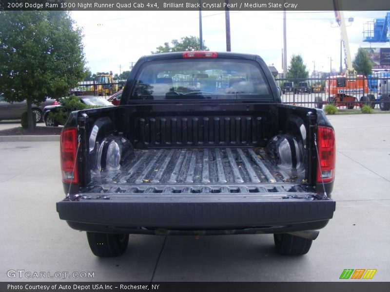 Brilliant Black Crystal Pearl / Medium Slate Gray 2006 Dodge Ram 1500 Night Runner Quad Cab 4x4
