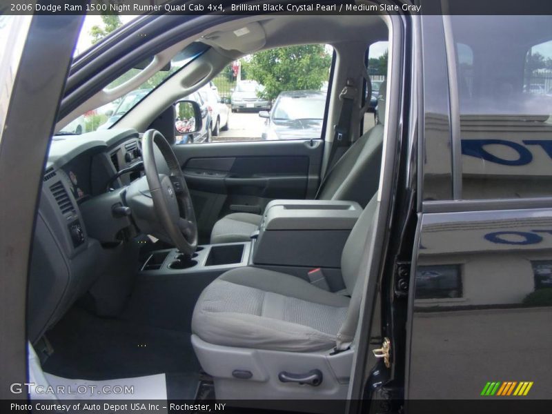 Brilliant Black Crystal Pearl / Medium Slate Gray 2006 Dodge Ram 1500 Night Runner Quad Cab 4x4