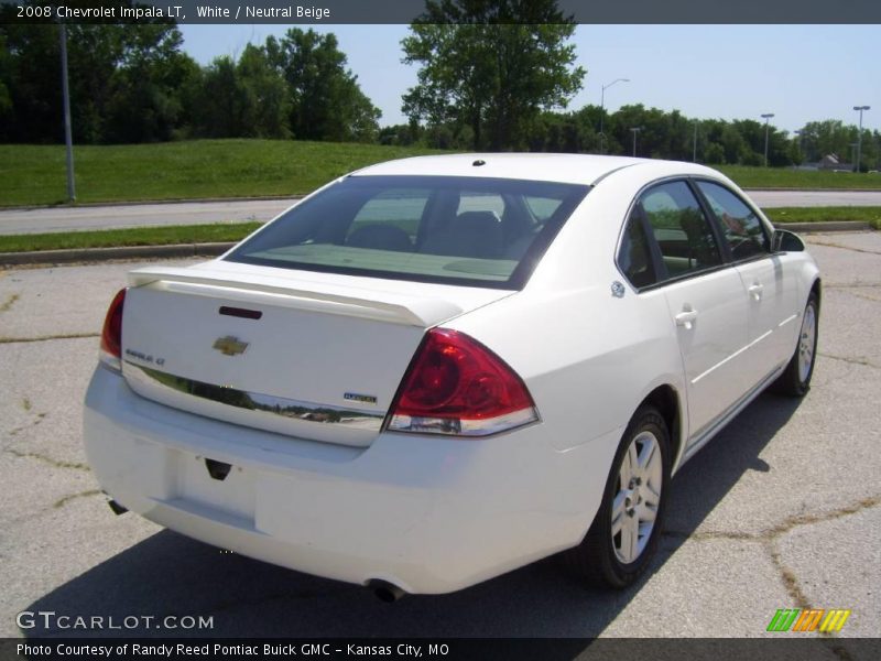 White / Neutral Beige 2008 Chevrolet Impala LT