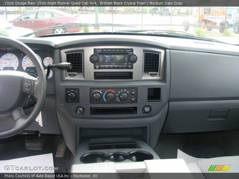 Brilliant Black Crystal Pearl / Medium Slate Gray 2006 Dodge Ram 1500 Night Runner Quad Cab 4x4