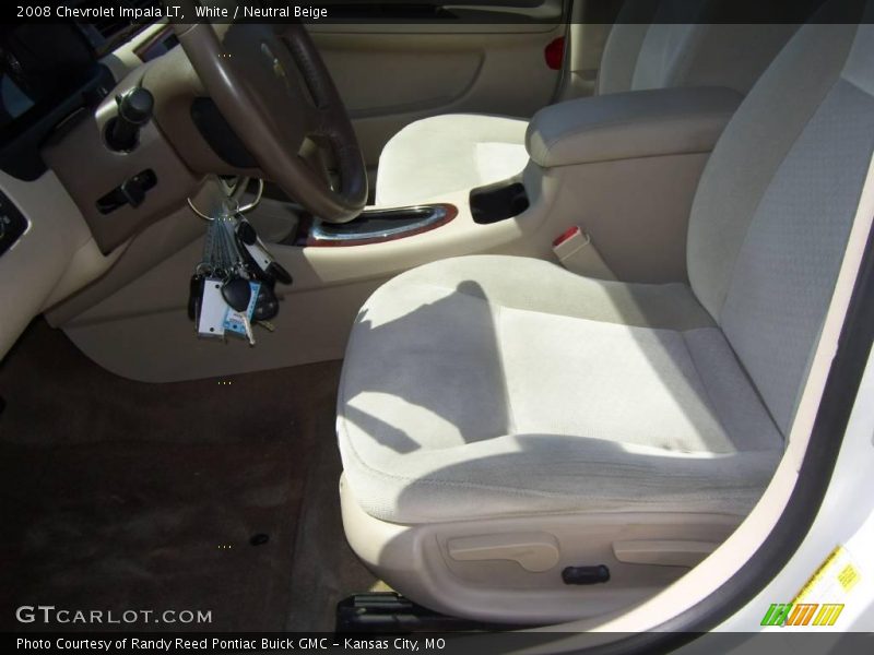 White / Neutral Beige 2008 Chevrolet Impala LT