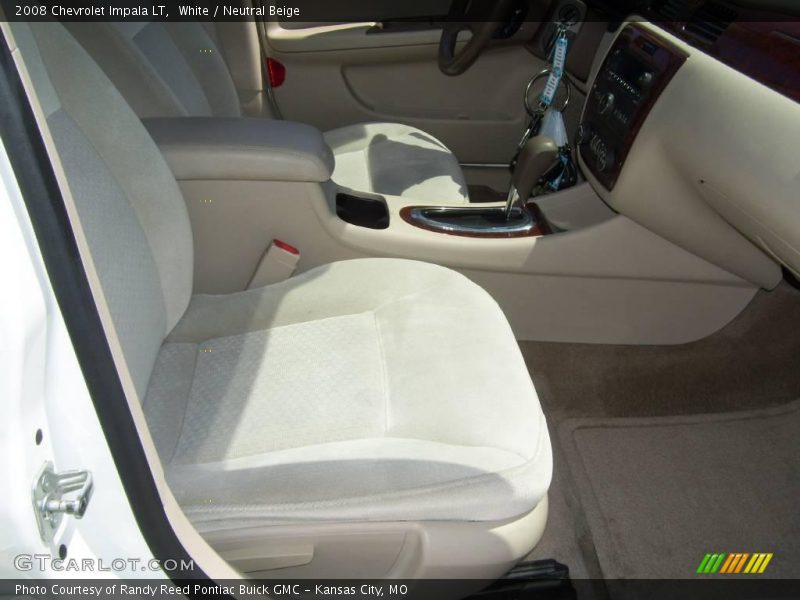 White / Neutral Beige 2008 Chevrolet Impala LT
