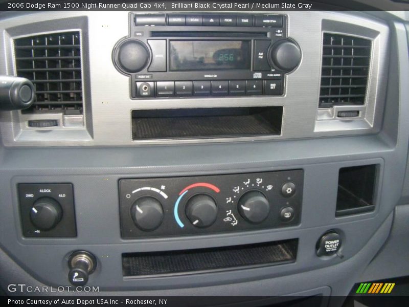 Brilliant Black Crystal Pearl / Medium Slate Gray 2006 Dodge Ram 1500 Night Runner Quad Cab 4x4