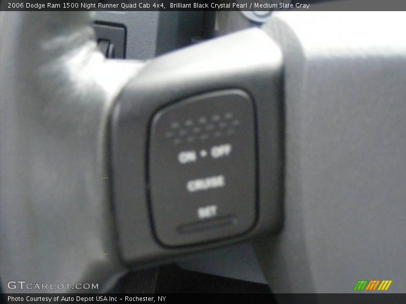 Brilliant Black Crystal Pearl / Medium Slate Gray 2006 Dodge Ram 1500 Night Runner Quad Cab 4x4