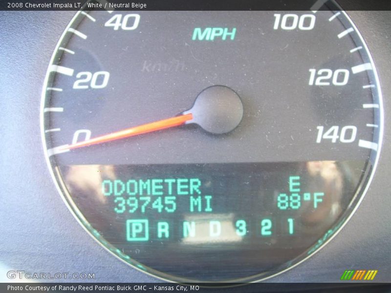 White / Neutral Beige 2008 Chevrolet Impala LT
