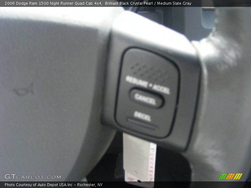 Brilliant Black Crystal Pearl / Medium Slate Gray 2006 Dodge Ram 1500 Night Runner Quad Cab 4x4