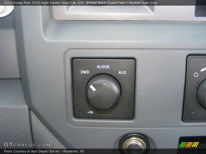 Brilliant Black Crystal Pearl / Medium Slate Gray 2006 Dodge Ram 1500 Night Runner Quad Cab 4x4