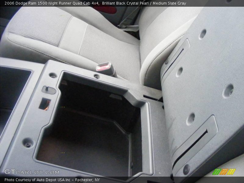 Brilliant Black Crystal Pearl / Medium Slate Gray 2006 Dodge Ram 1500 Night Runner Quad Cab 4x4