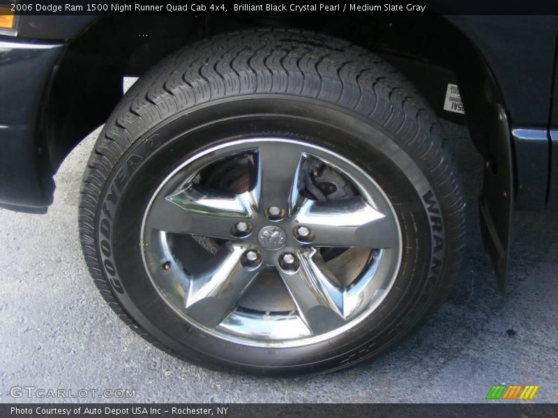 Brilliant Black Crystal Pearl / Medium Slate Gray 2006 Dodge Ram 1500 Night Runner Quad Cab 4x4
