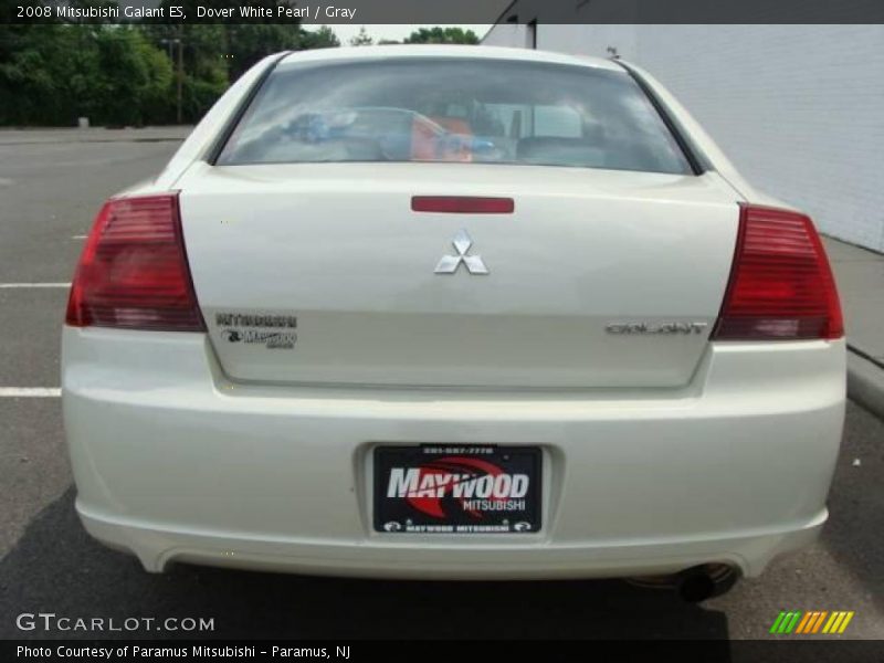 Dover White Pearl / Gray 2008 Mitsubishi Galant ES